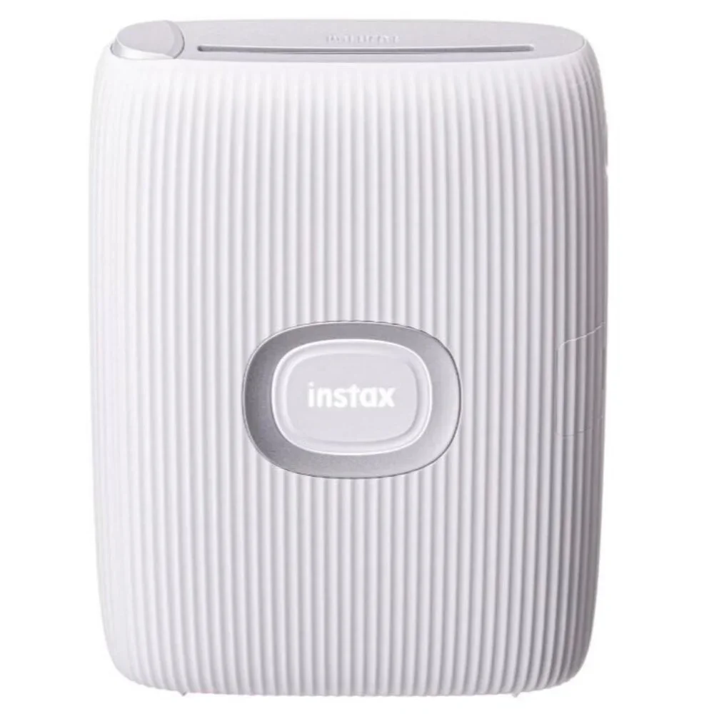 Fujifilm INSTAX Mini Link 2 Smartphone Printer Bundle + 10-Pack Film, Clay White